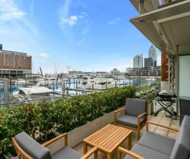 Elegant & sunny living with stunning marina views