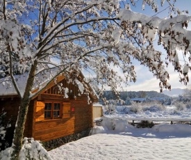 GORGEOUS AUTHENTIC PRIVATE LOG CABIN with OUTDOOR GAS HEATED BATH UNDER THE STARS, WIFI, SKY TV, LUXURIOUS SATIN JET SHOWER AND MAGNIFICENT MOUNTAIN VIEWS